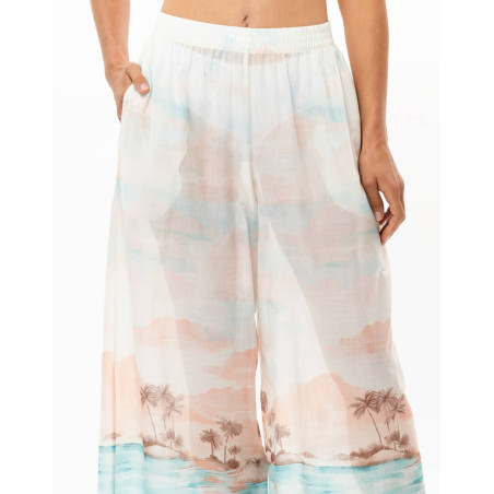 Cotton Voile Trousers SUNSET | Le Chat
