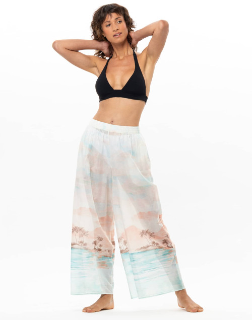 Cotton Voile Trousers SUNSET | Le Chat