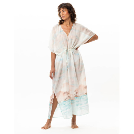 Cotton Voile Kaftan SUNSET | Le Chat