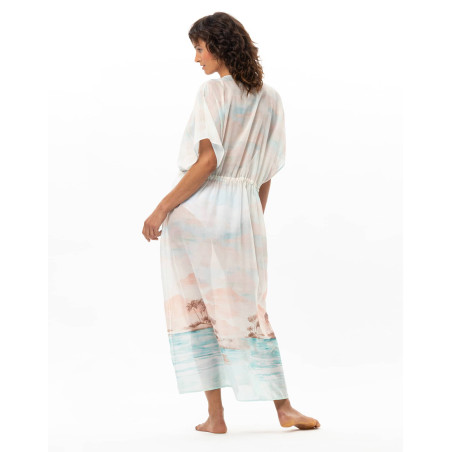 Kaftan en voile de coton SUNSET