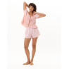 Cotton short pyjamas PATIO Coral/White