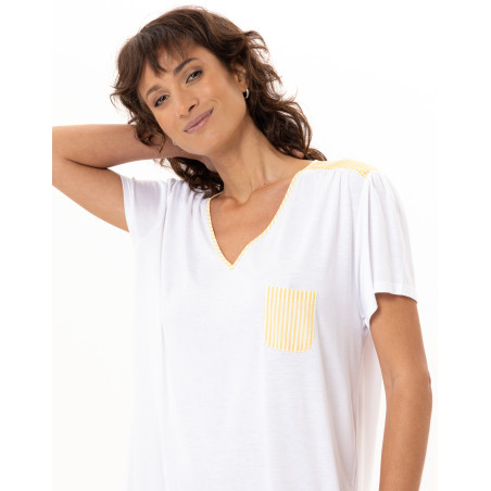 Chemise de nuit en coton PATIO | Le Chat