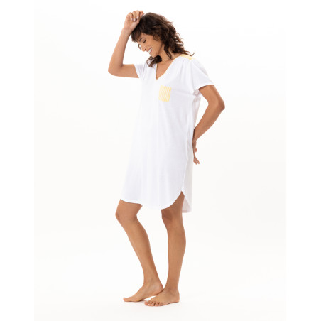 Chemise de nuit en coton PATIO | Le Chat