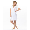 Modal cotton nightdress PATIO Coral/White