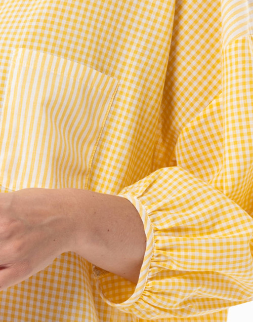 Cotton shirt PATIO Yellow/White