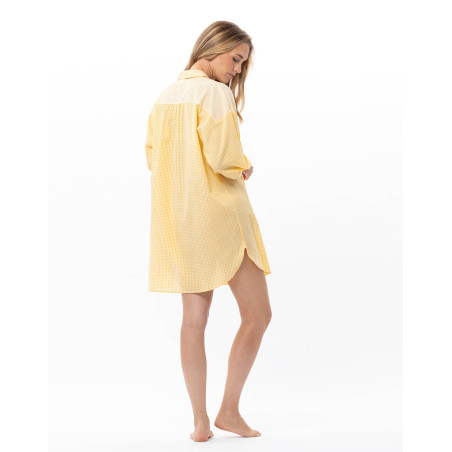 Cotton shirt PATIO Yellow/White