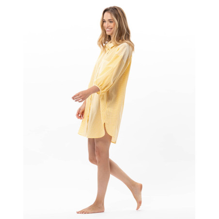 Cotton Shirt PATIO Yellow | Le Chat