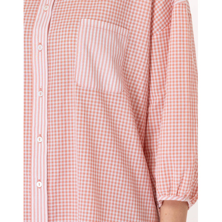 Cotton Shirt PATIO Coral | Le Chat