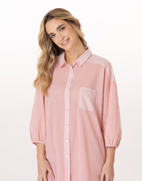 Cotton Shirt PATIO Coral | Le Chat