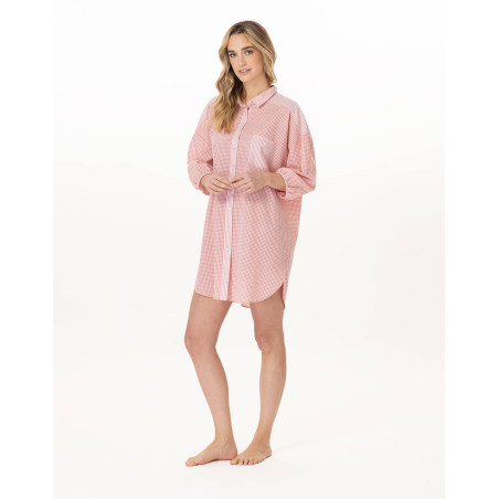 Cotton Shirt PATIO Coral | Le Chat