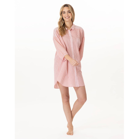 Cotton Shirt PATIO Coral | Le Chat