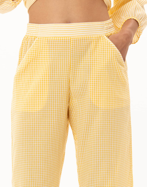 Button-up cotton pyjamas PATIO Yellow/White