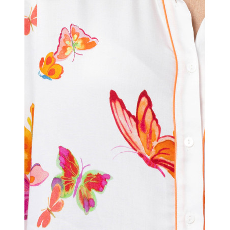 Button-up viscose pyjamas ROBINSON