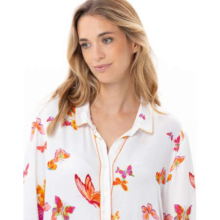 Pyjama boutonné en viscose ROBINSON