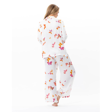 Pyjama boutonné en viscose ROBINSON