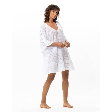 Mesh Knit Kaftan in Cotton PAILLETTE | Le Chat