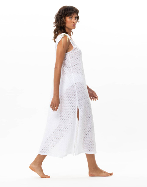 Robe longue maille ajourée PAILLETTE | Le Chat