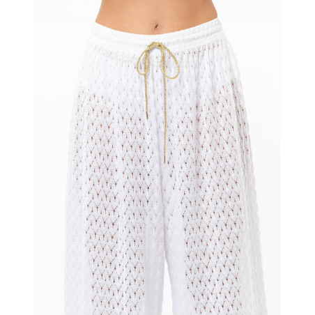 Pantalon en maille ajourée PAILLETTE | Le Chat