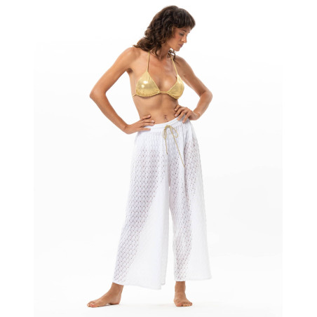 Pantalon en maille ajourée PAILLETTE | Le Chat