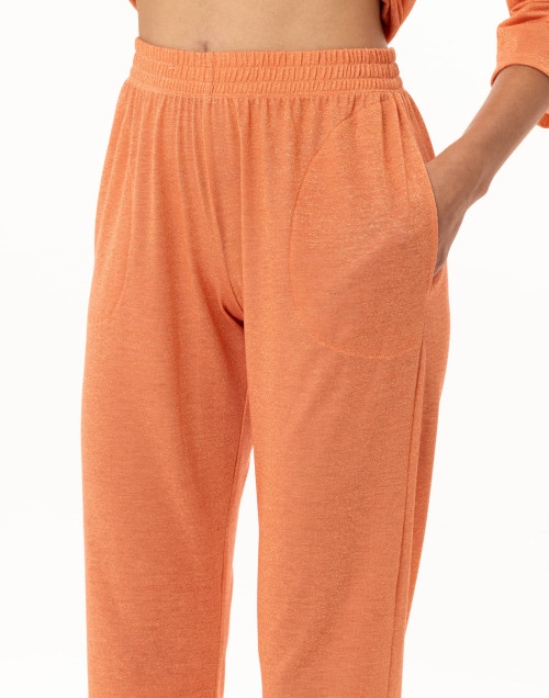 Ensemble homewear en maille lurex COCO Abricot