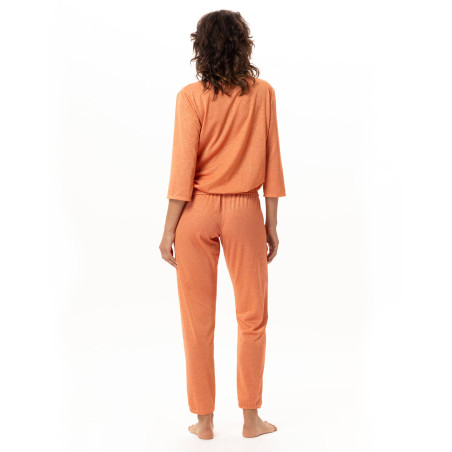 Ensemble homewear en maille lurex COCO Abricot
