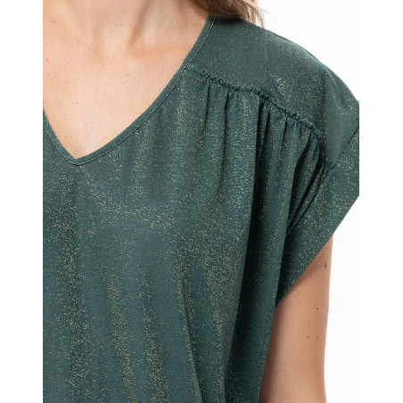 Lurex Knit Kaftan COCO Khaki | Le Chat