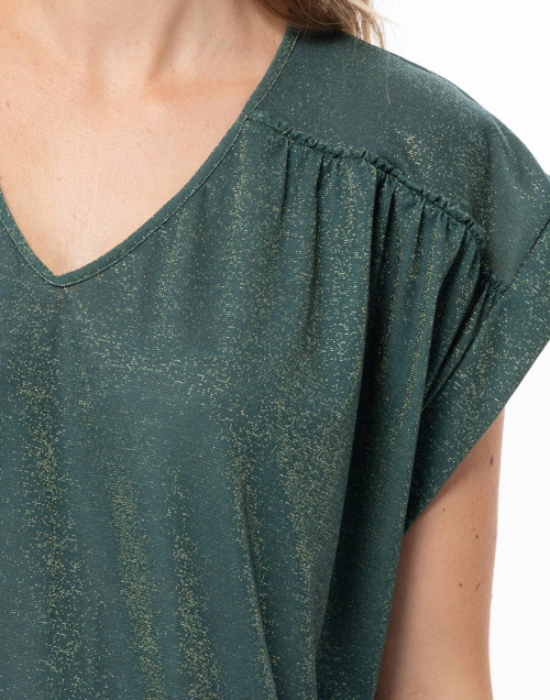 Lurex knit kaftan COCO Kaki