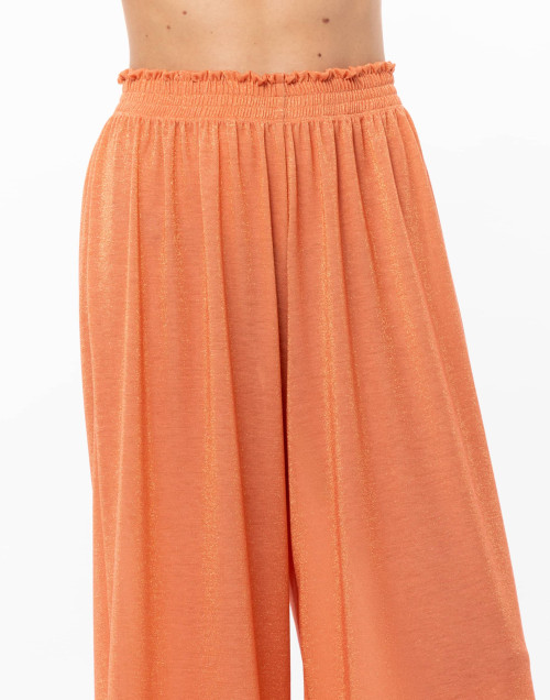 Lurex knit trousers COCO Apricot