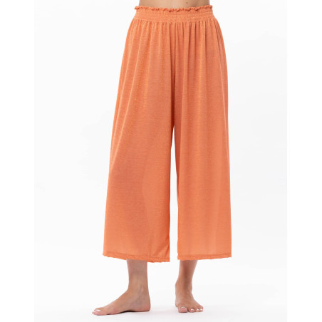 Pantalon en maille lurex COCO Abricot | Le Chat