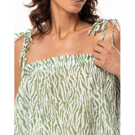 Cotton Voile Top BRONZETTE | Le Chat