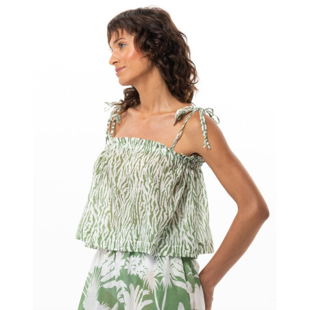 Top BRONZETTE en voile de coton | Le Chat