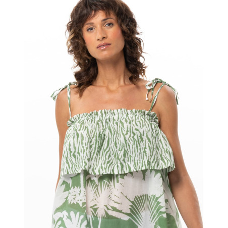 Cotton Voile Dress BRONZETTE | Le Chat