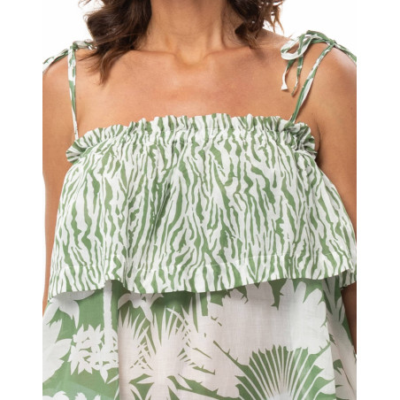 Cotton Voile Dress BRONZETTE | Le Chat