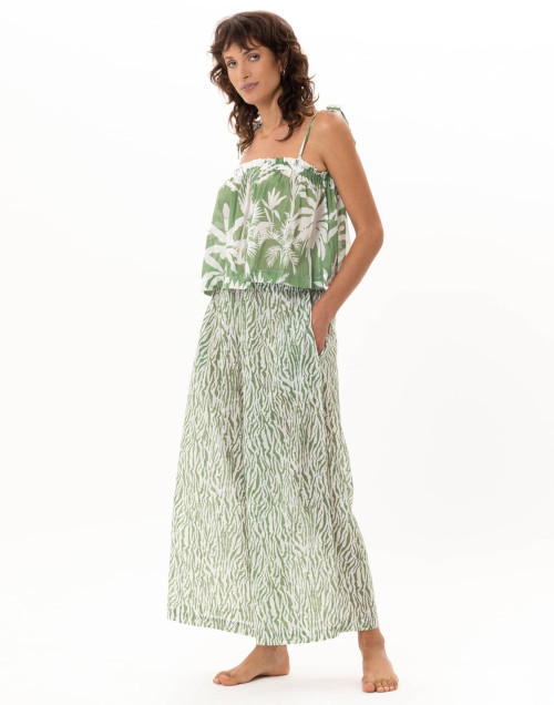 Cotton voile trousers BRONZETTE Zebra