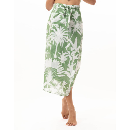 Cotton voile pareo BRONZETTE Zebra | Le Chat