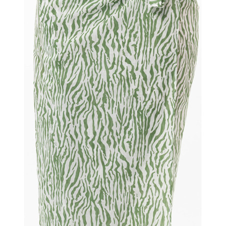 Cotton voile pareo BRONZETTE Foliage| Le Chat