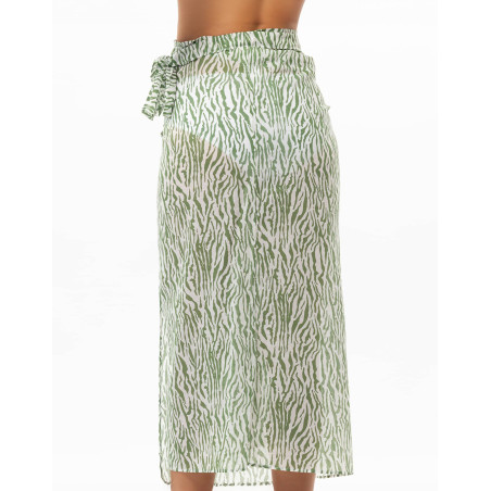 Cotton voile pareo BRONZETTE Foliage| Le Chat