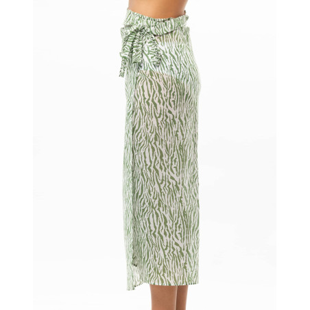 Cotton voile pareo BRONZETTE Foliage| Le Chat