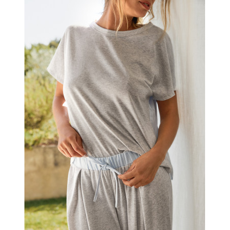 Modal Cotton Pyjamas AMY Grey Sky | Le Chat