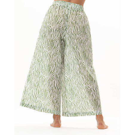 Cotton Voile Trousers BRONZETTE Zebra | Le Chat