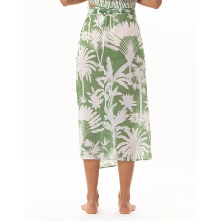 Cotton voile pareo BRONZETTE Foliage| Le Chat