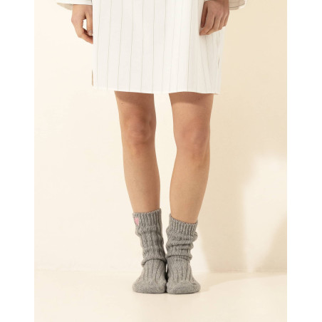 Chemise de nuit en coton ASTREE Ecru