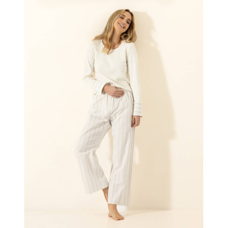 Cotton pyjamas ASTREE Ecru