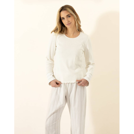 Cotton pyjamas ASTREE Ecru