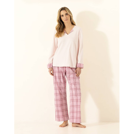 Cotton pyjamas AUBE 302 Pinkwood | Le Chat