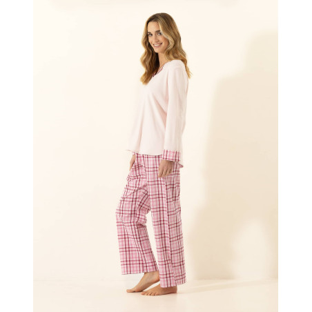 Pyjama en coton AUBE 302 Bois De Rose | Le Chat