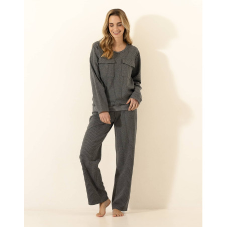Ensemble Sweat en viscose CLARA 322 Gris Chine | Le Chat