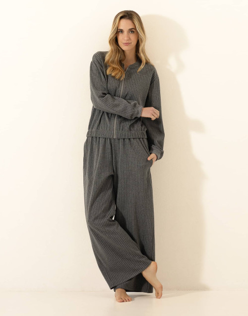 Viscose loungewear set CLARA 326 Marl Grey | Le Chat