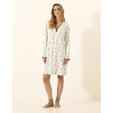 Cotton nightdress FAIRY 301 Multicolour | Le Chat
