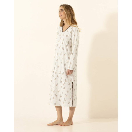 Chemise de nuit en coton FAIRY 311 Multico | Le Chat